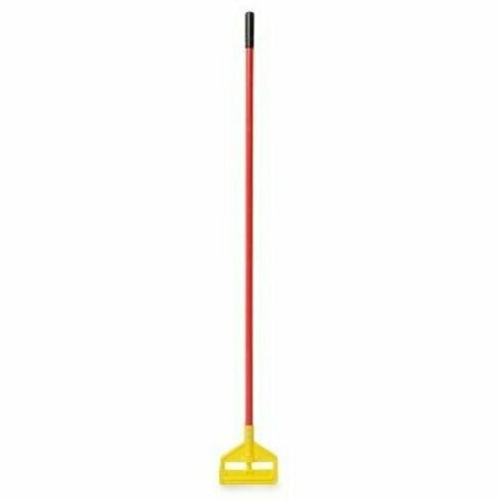 RUBBERMAID Invader Side Gate Wet Mop Handle Red/Yellow Plastic Head 60 in. FGH14600RD00-EA